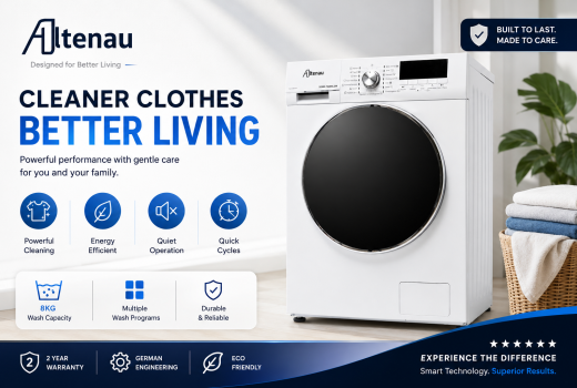 Altenau XG80-7528NL2W Washing Machine: Smart Washing, Pure Convenience