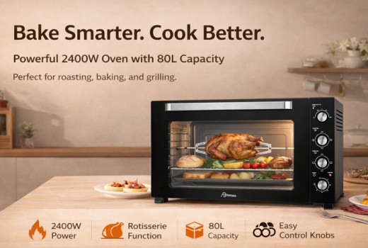 Bake Smarter, Cook Better with the Altenau 2400W 80L Oven